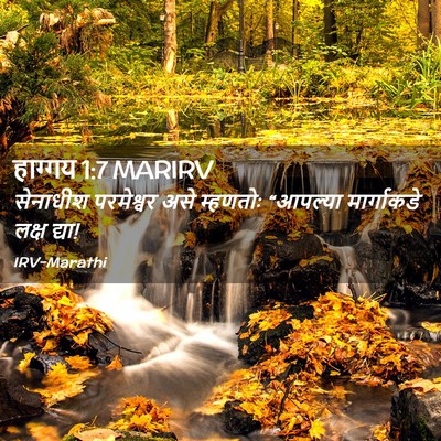 Picture 02 - हाग्गय 1:7 MARIRV - सेनाधीश परमेश्वर - Bible Verse Picture