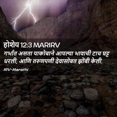 Picture 02 - होशेय 12:3 MARIRV - गर्भात असता - Bible Verse Picture