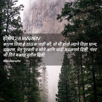 Picture 02 - होशेय 2:8 MARIRV - कारण तिला हे ठाऊक - Bible Verse Picture