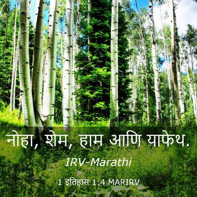 Picture 03 - 1 इतिहास 1:4 MARIRV - नोहा, शेम, हाम आणि - Bible Verse Picture