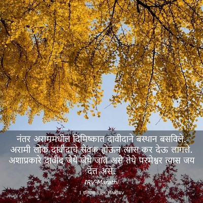 Picture 03 - 1 इतिहास 18:6 MARIRV - नंतर अराममधील - Bible Verse Picture