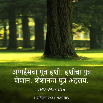 Picture 03 - 1 इतिहास 2:31 MARIRV - अप्पईमचा पुत्र - Bible Verse Picture