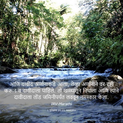 Picture 03 - 1 इतिहास 21:21 MARIRV - आणि दावीद - Bible Verse Picture