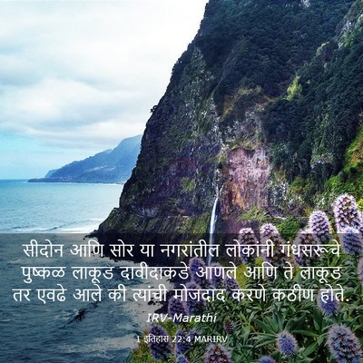 Picture 03 - 1 इतिहास 22:4 MARIRV - सीदोन आणि सोर या - Bible Verse Picture