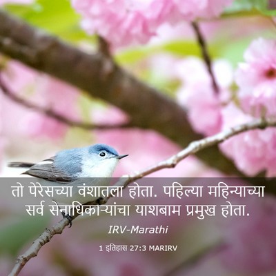 Picture 03 - 1 इतिहास 27:3 MARIRV - तो पेरेसच्या - Bible Verse Picture