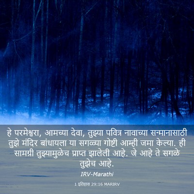 Picture 03 - 1 इतिहास 29:16 MARIRV - हे परमेश्वरा, - Bible Verse Picture
