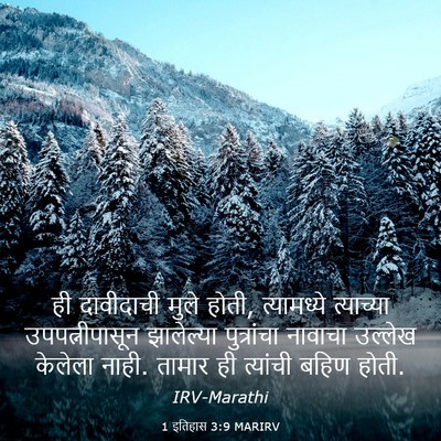Picture 03 - 1 इतिहास 3:9 MARIRV - ही दावीदाची मुले - Bible Verse Picture