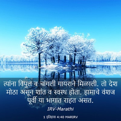 Picture 03 - 1 इतिहास 4:40 MARIRV - त्यांना विपुल व - Bible Verse Picture