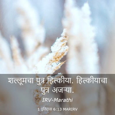 Picture 03 - 1 इतिहास 6:13 MARIRV - शल्लूमचा पुत्र - Bible Verse Picture