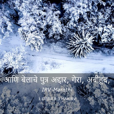 Picture 03 - 1 इतिहास 8:3 MARIRV - आणि बेलाचे पुत्र - Bible Verse Picture