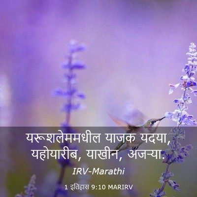 Picture 03 - 1 इतिहास 9:10 MARIRV - यरूशलेममधील याजक - Bible Verse Picture