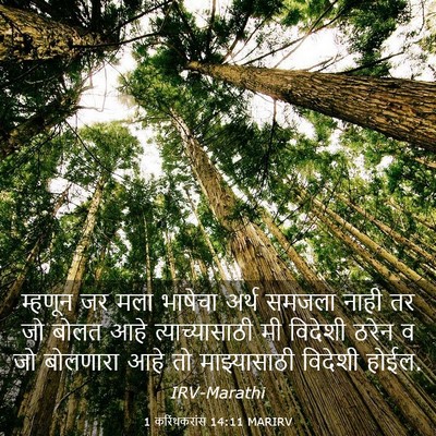 Picture 03 - 1 करिंथकरांस 14:11 MARIRV - म्हणून जर मला - Bible Verse Picture