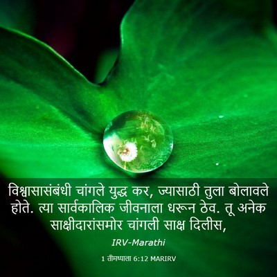 Picture 03 - 1 तीमथ्याला 6:12 MARIRV - विश्वासासंबंधी - Bible Verse Picture