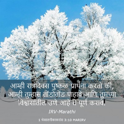 Picture 03 - 1 थेस्सलनीकाकरांस 3:10 MARIRV - आम्ही रात्रंदिवस - Bible Verse Picture