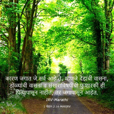 Picture 03 - 1 योहान 2:16 MARIRV - कारण जगात जे सर्व - Bible Verse Picture