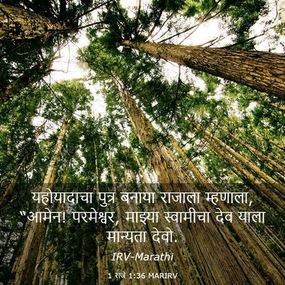 Picture 03 - 1 राजे 1:36 MARIRV - यहोयादाचा पुत्र - Bible Verse Picture