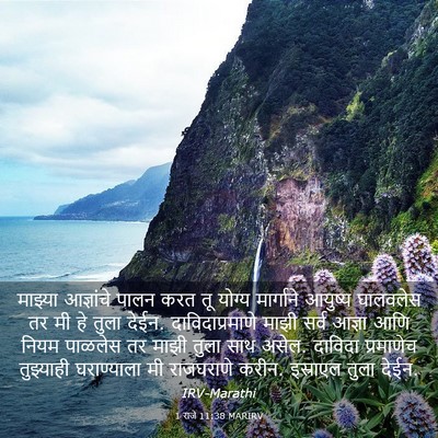 Picture 03 - 1 राजे 11:38 MARIRV - माझ्या आज्ञांचे - Bible Verse Picture