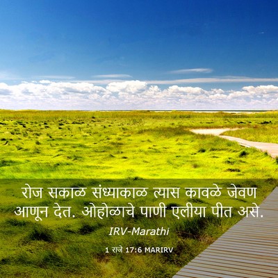 Picture 03 - 1 राजे 17:6 MARIRV - रोज सकाळ - Bible Verse Picture