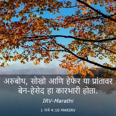 Picture 03 - 1 राजे 4:10 MARIRV - अरुबोथ, सोखो आणि - Bible Verse Picture