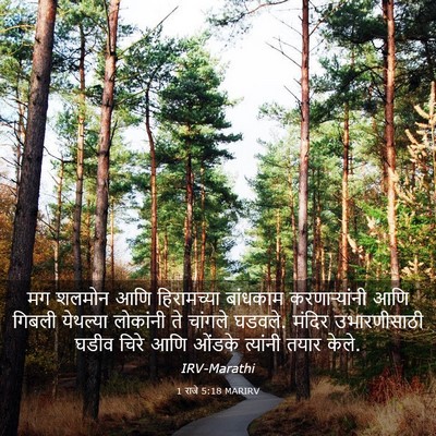 Picture 03 - 1 राजे 5:18 MARIRV - मग शलमोन आणि - Bible Verse Picture