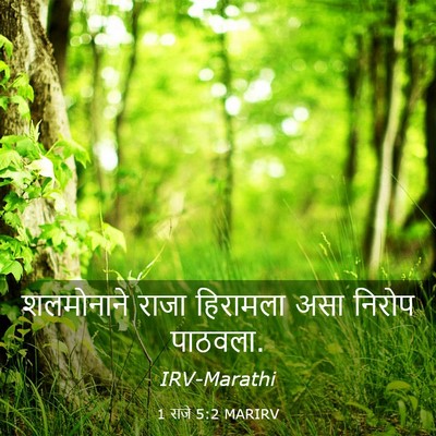 Picture 03 - 1 राजे 5:2 MARIRV - शलमोनाने राजा - Bible Verse Picture