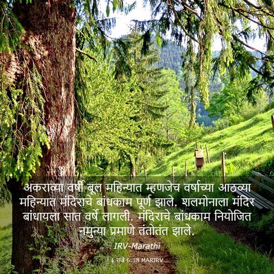 Picture 03 - 1 राजे 6:38 MARIRV - अकराव्या वर्षी - Bible Verse Picture