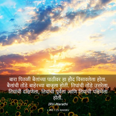Picture 03 - 1 राजे 7:25 MARIRV - बारा पितळी - Bible Verse Picture