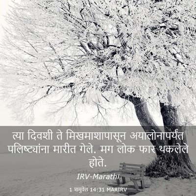 Picture 03 - 1 शमुवेल 14:31 MARIRV - त्या दिवशी ते - Bible Verse Picture