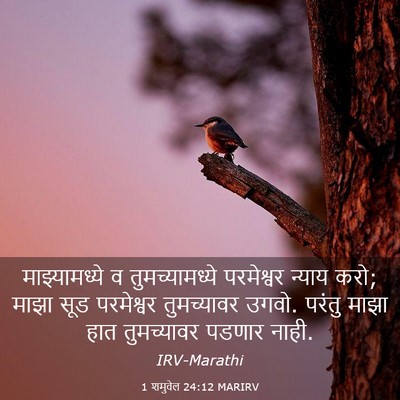 Picture 03 - 1 शमुवेल 24:12 MARIRV - माझ्यामध्ये व - Bible Verse Picture