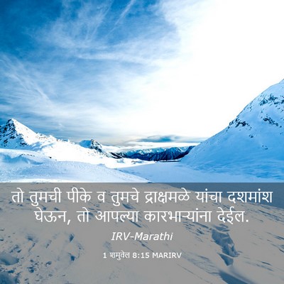Picture 03 - 1 शमुवेल 8:15 MARIRV - तो तुमची पीके व - Bible Verse Picture
