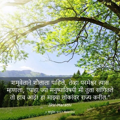 Picture 03 - 1 शमुवेल 9:17 MARIRV - शमुवेलाने शौलाला - Bible Verse Picture