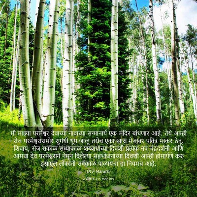 Picture 03 - 2 इतिहास 2:4 MARIRV - मी माझ्या - Bible Verse Picture