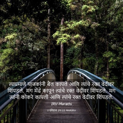 Picture 03 - 2 इतिहास 29:22 MARIRV - त्याप्रमाणे - Bible Verse Picture