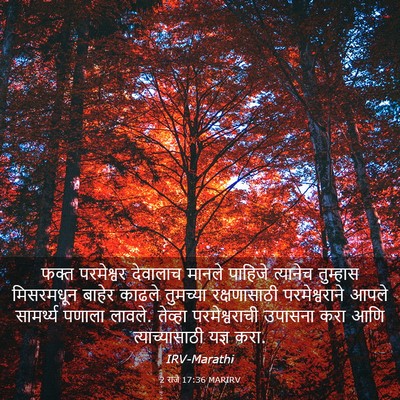 Picture 03 - 2 राजे 17:36 MARIRV - फक्त परमेश्वर - Bible Verse Picture
