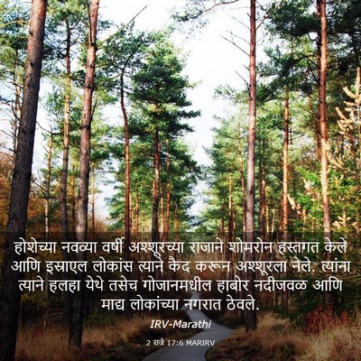 Picture 03 - 2 राजे 17:6 MARIRV - होशेच्या नवव्या - Bible Verse Picture
