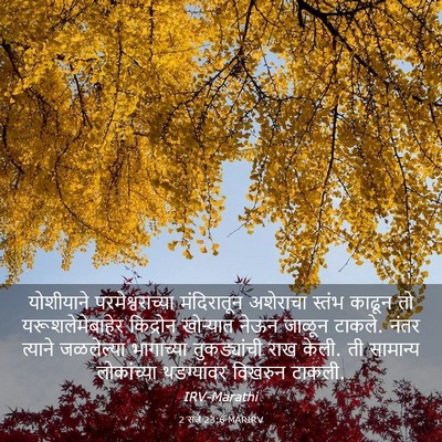 Picture 03 - 2 राजे 23:6 MARIRV - योशीयाने - Bible Verse Picture