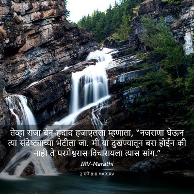 Picture 03 - 2 राजे 8:8 MARIRV - तेव्हा राजा - Bible Verse Picture
