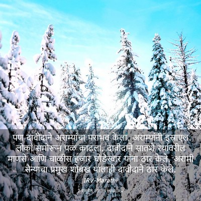 Picture 03 - 2 शमुवेल 10:18 MARIRV - पण दावीदाने - Bible Verse Picture