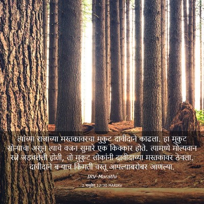 Picture 03 - 2 शमुवेल 12:30 MARIRV - त्यांच्या - Bible Verse Picture