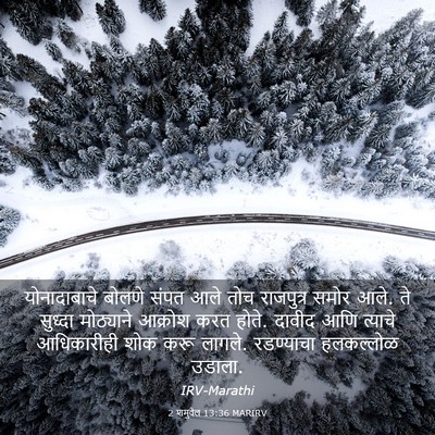 Picture 03 - 2 शमुवेल 13:36 MARIRV - योनादाबाचे बोलणे - Bible Verse Picture