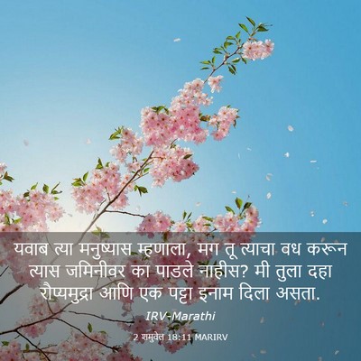 Picture 03 - 2 शमुवेल 18:11 MARIRV - यवाब त्या - Bible Verse Picture