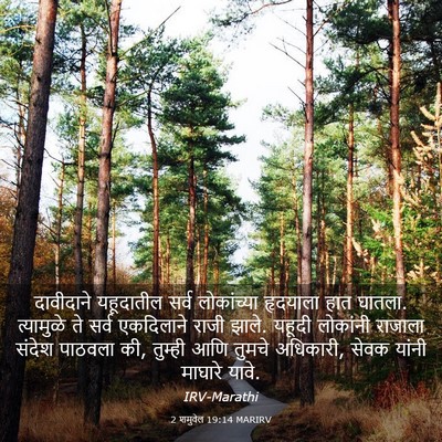 Picture 03 - 2 शमुवेल 19:14 MARIRV - दावीदाने यहूदातील - Bible Verse Picture