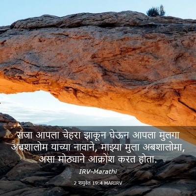 Picture 03 - 2 शमुवेल 19:4 MARIRV - राजा आपला चेहरा - Bible Verse Picture