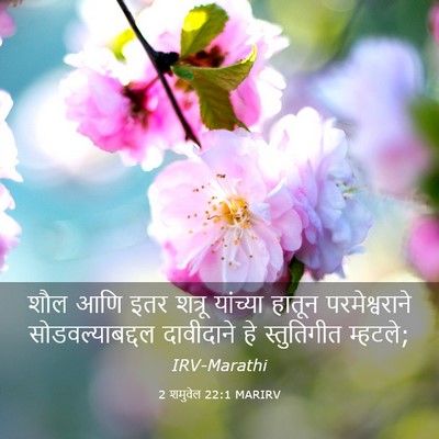 Picture 03 - 2 शमुवेल 22:1 MARIRV - शौल आणि इतर शत्रू - Bible Verse Picture