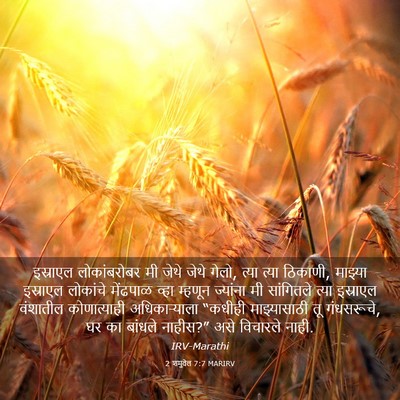 Picture 03 - 2 शमुवेल 7:7 MARIRV - इस्राएल - Bible Verse Picture