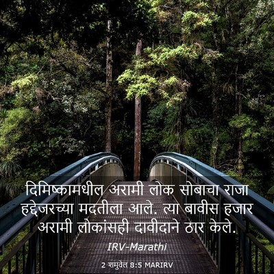 Picture 03 - 2 शमुवेल 8:5 MARIRV - दिमिष्कामधील - Bible Verse Picture