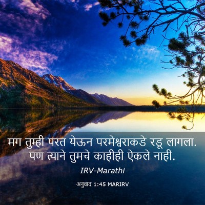 Picture 03 - अनुवाद 1:45 MARIRV - मग तुम्ही परत येऊन - Bible Verse Picture