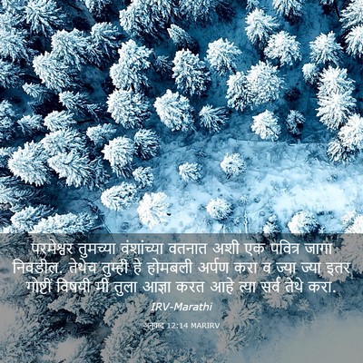 Picture 03 - अनुवाद 12:14 MARIRV - परमेश्वर तुमच्या - Bible Verse Picture