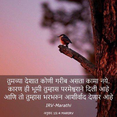 Picture 03 - अनुवाद 15:4 MARIRV - तुमच्या देशात - Bible Verse Picture