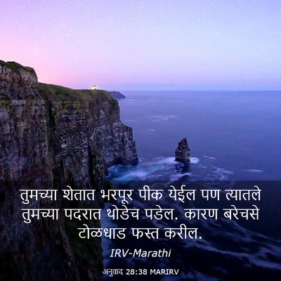 Picture 03 - अनुवाद 28:38 MARIRV - तुमच्या शेतात - Bible Verse Picture